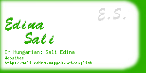 edina sali business card